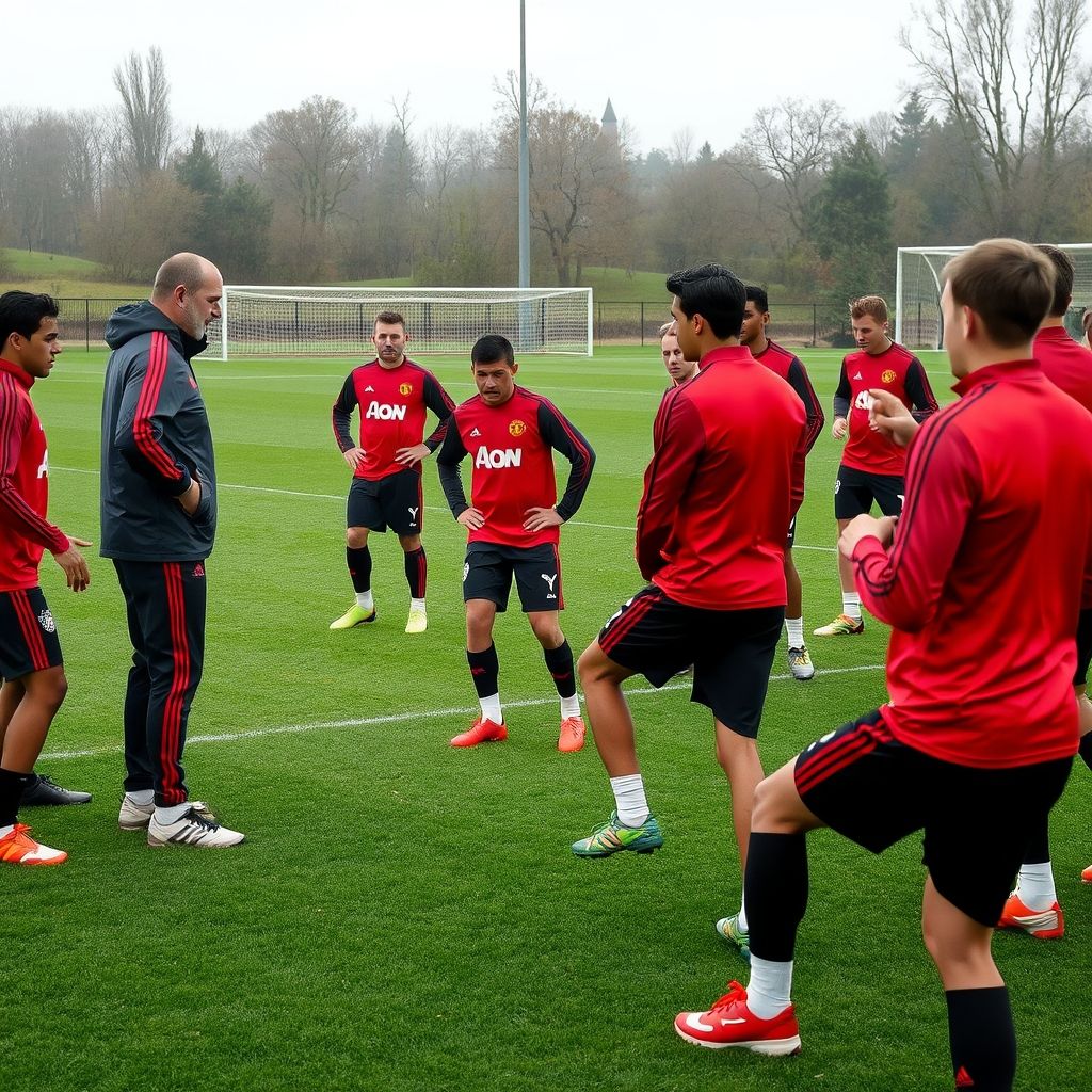 BETVICTOR168-曼联教练组强化体能训练，备战关键战
